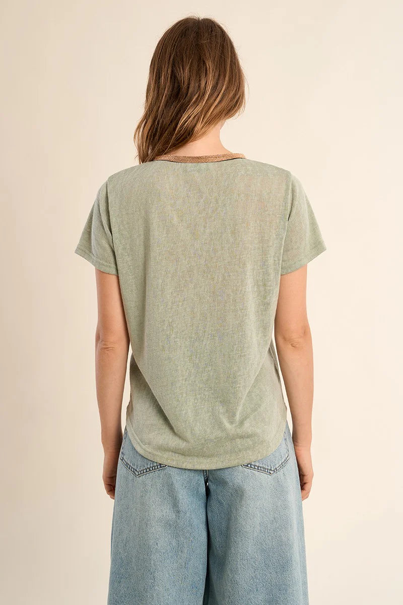 Cassy Tee- Sage