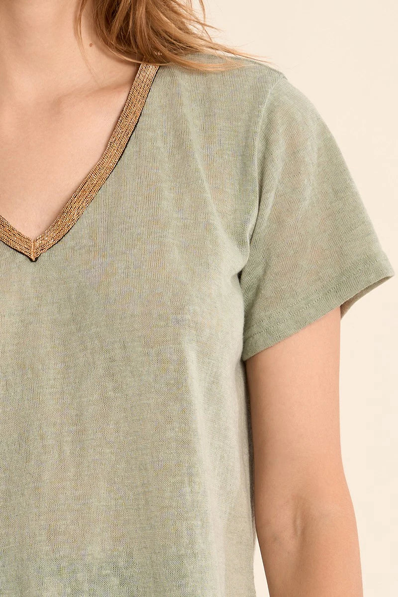 Cassy Tee- Sage