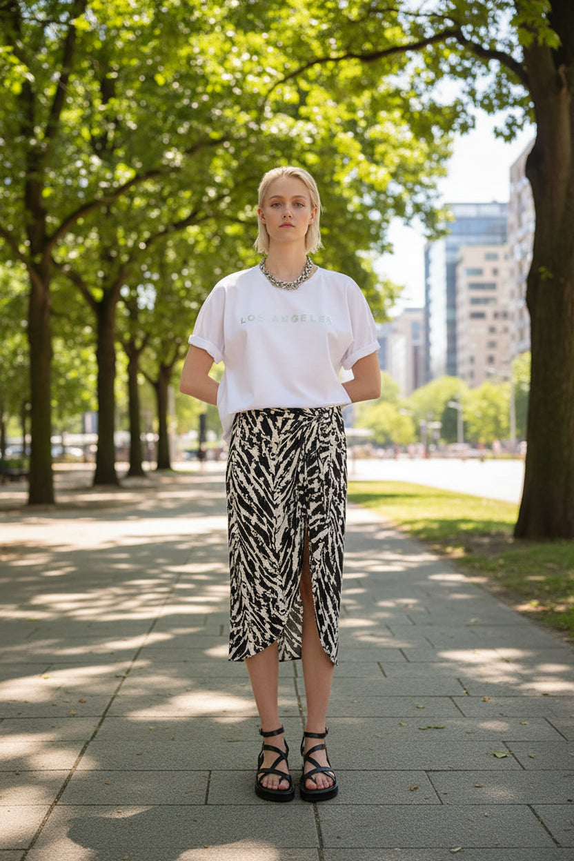 Saint Barth Printed Wrap Skirt