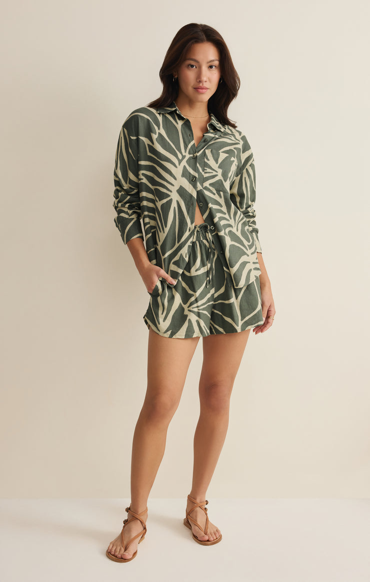 Tova Palm Button Up