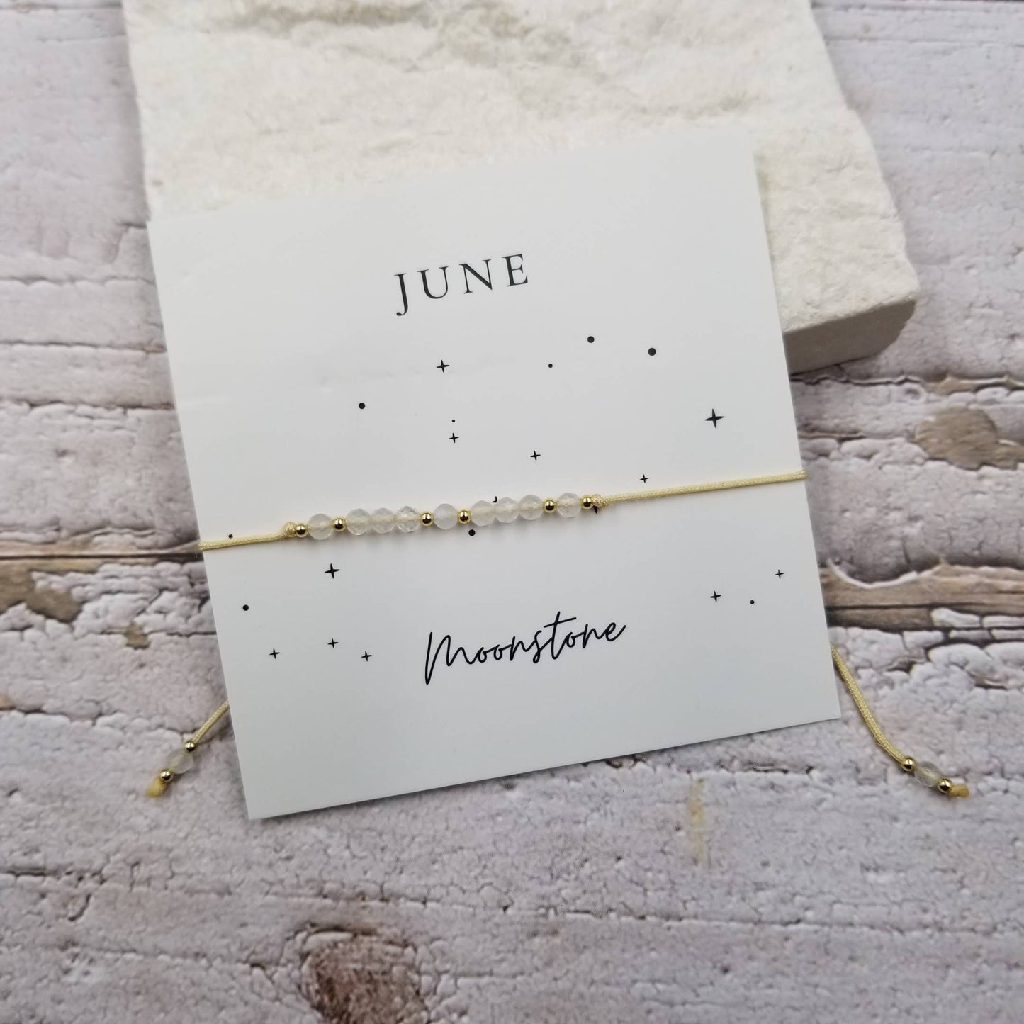 JUNE Handmade Crystal & Copper Bead Birthday Month Bracelet