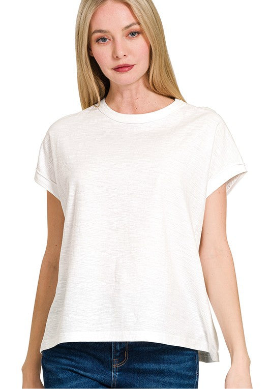 Charlotte Cotton Tee - White