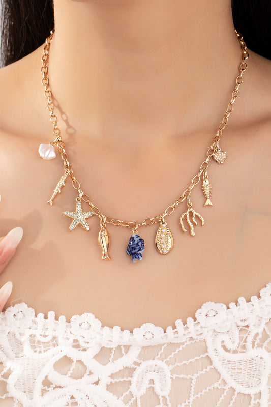 Blue Reef Charm Necklace