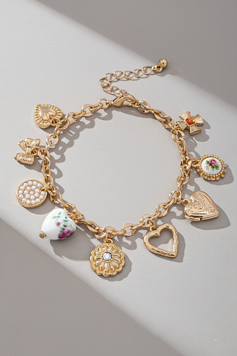 Vintage Inspired Charm Bracelet