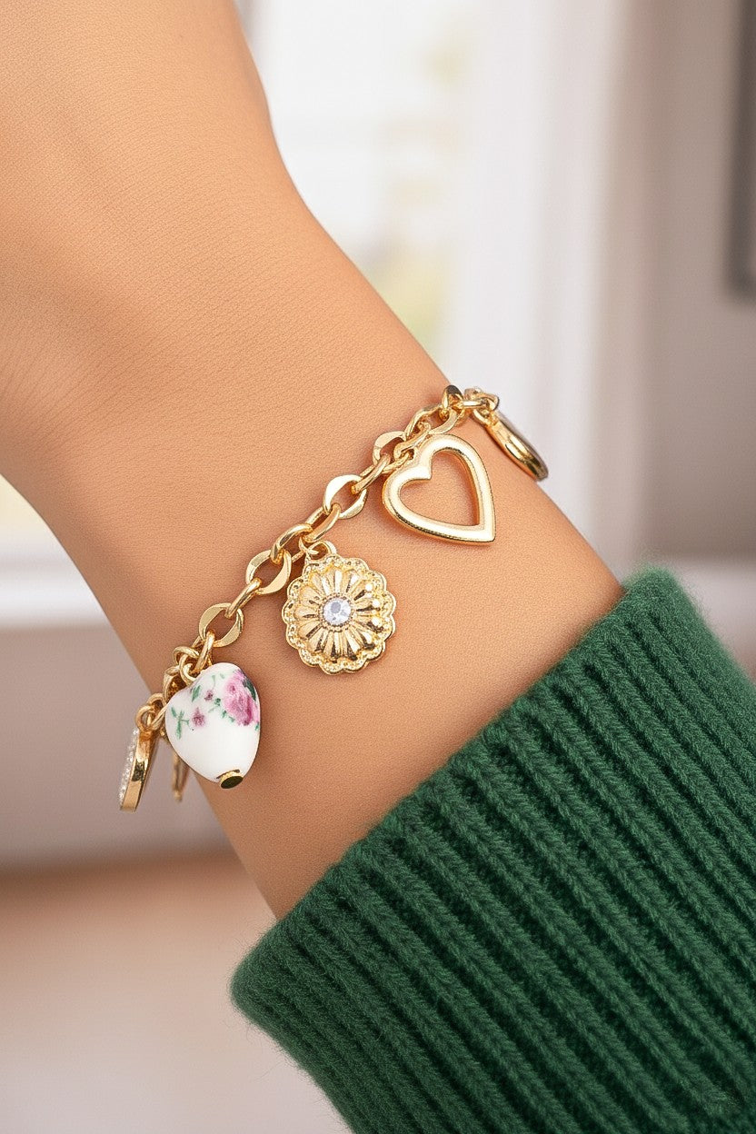 Vintage Inspired Charm Bracelet