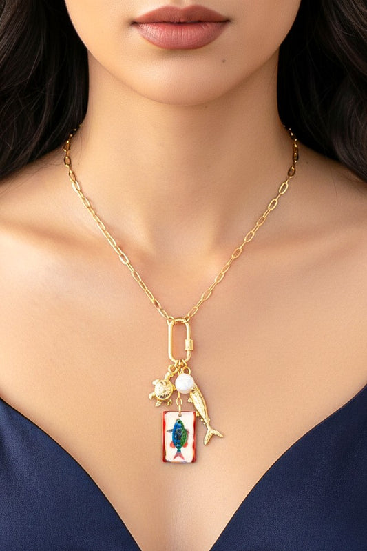 Sea Life Charm Necklace