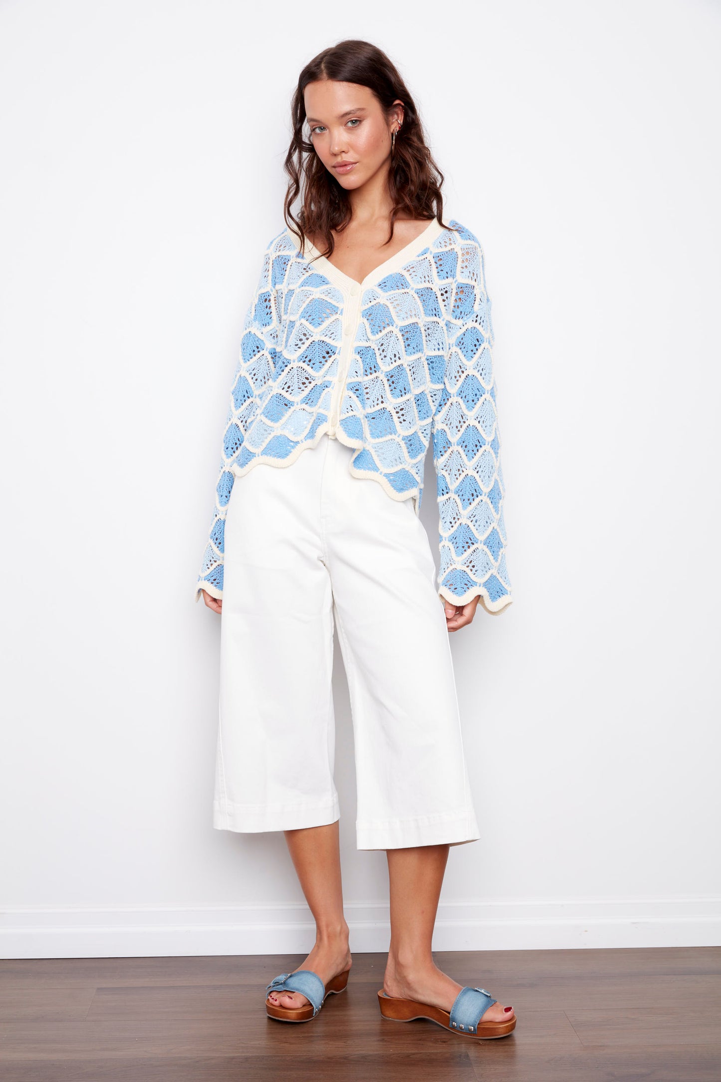 June White Wash Capri