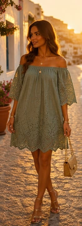Mariella Islet Dress - Sage