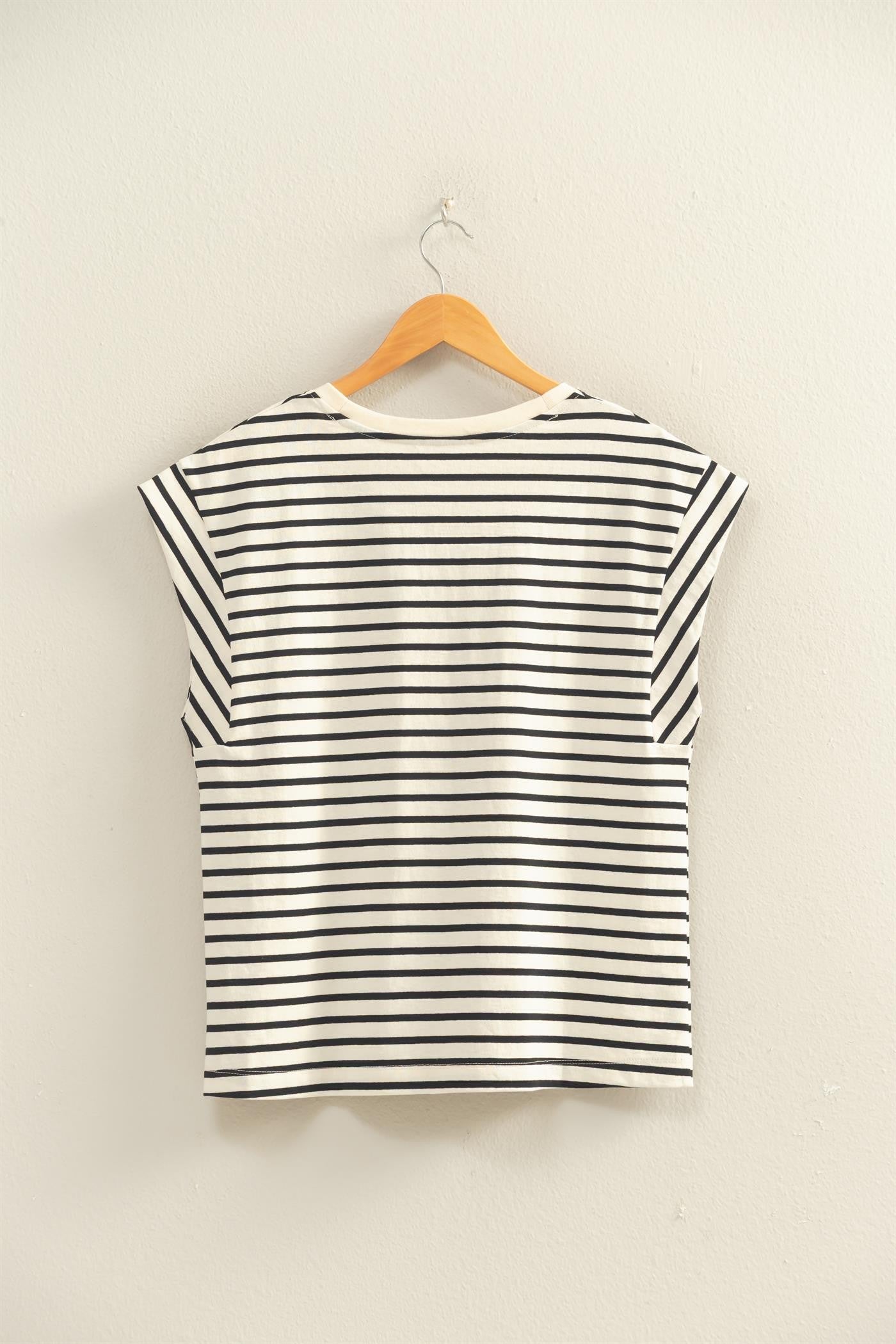 Black and White Striped tee