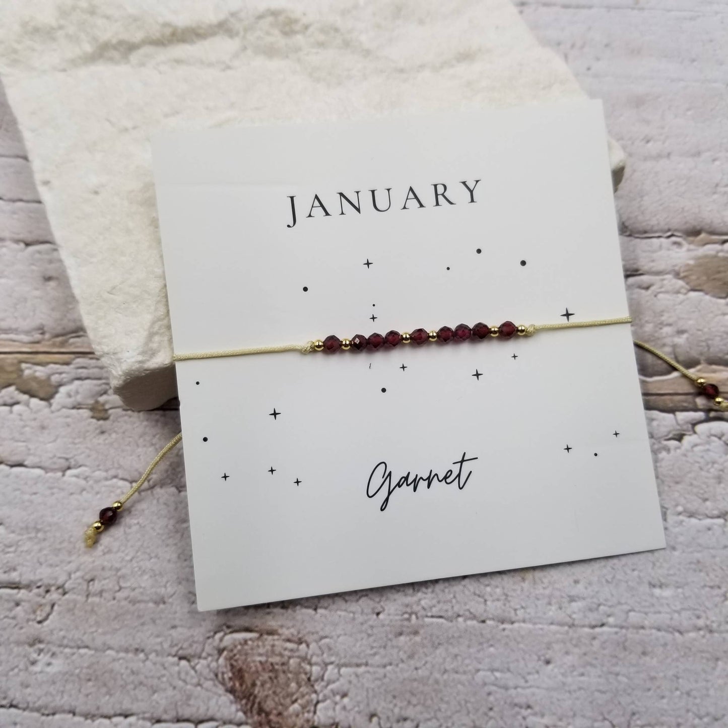 OCTOBER Handmade Crystal & Copper Bead Birthday Month Bracelet: