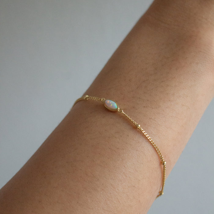 Vera - Gold Vermeil Opal Bracelet