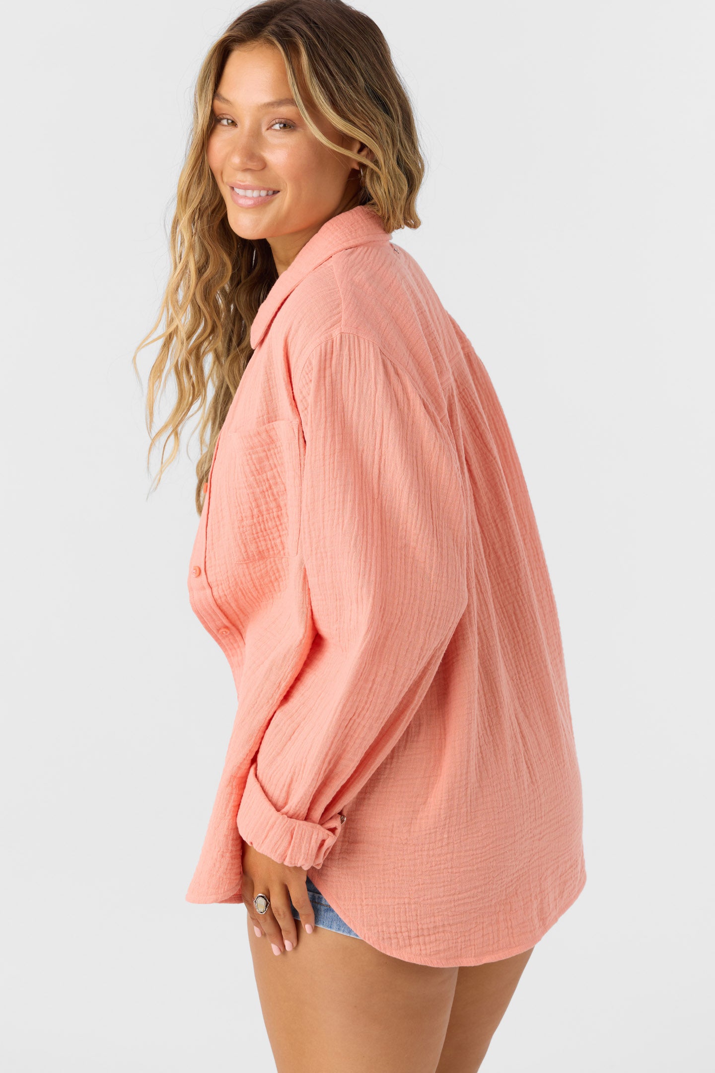 Leni Relaxed Top - Peach