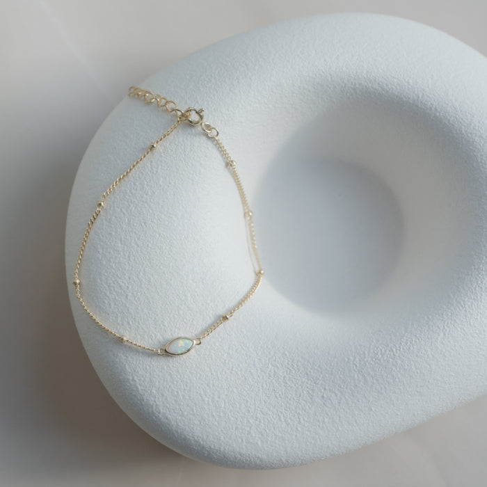 Vera - Gold Vermeil Opal Bracelet