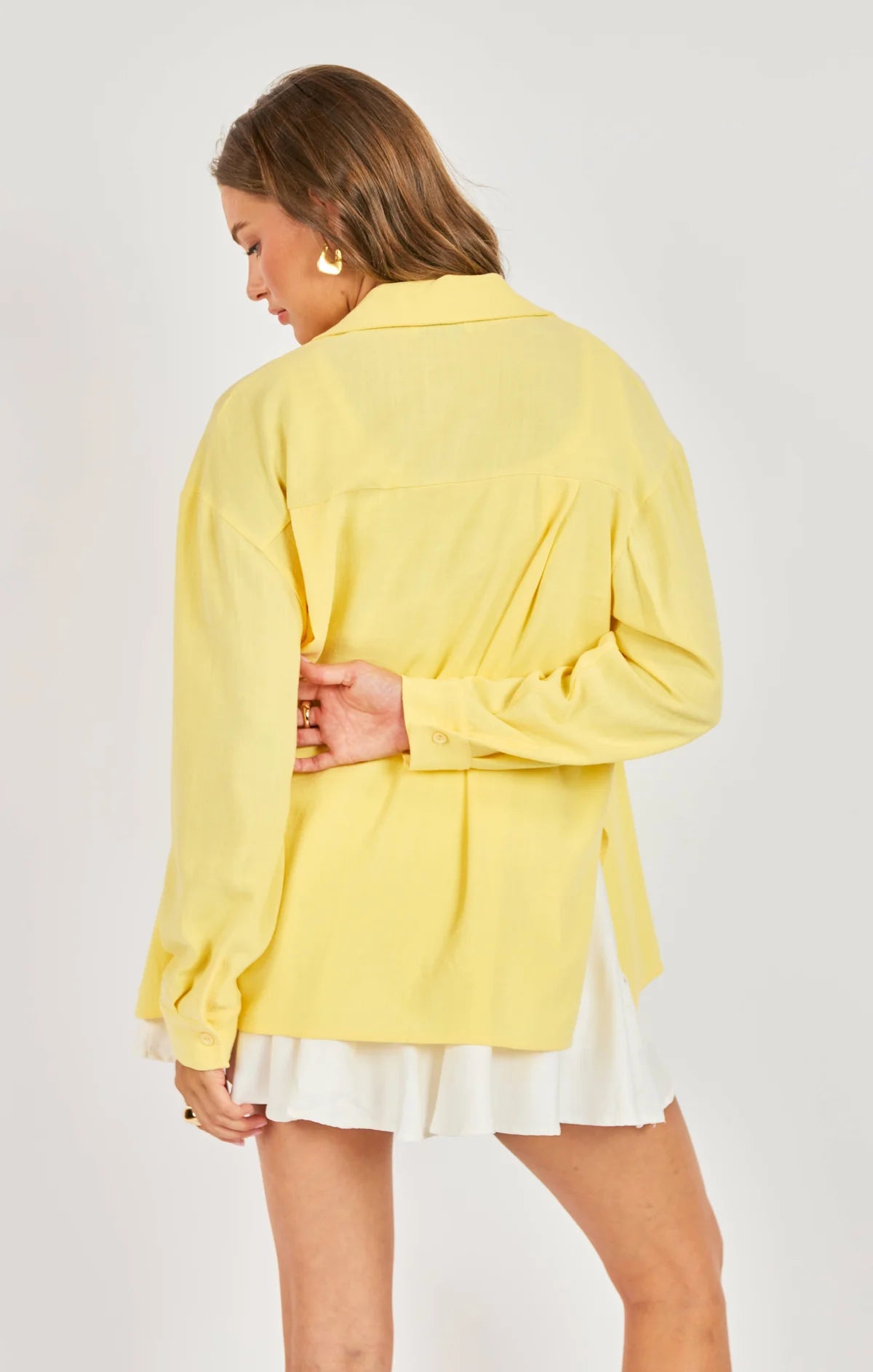 Sunshine On My Shoulder Button Up