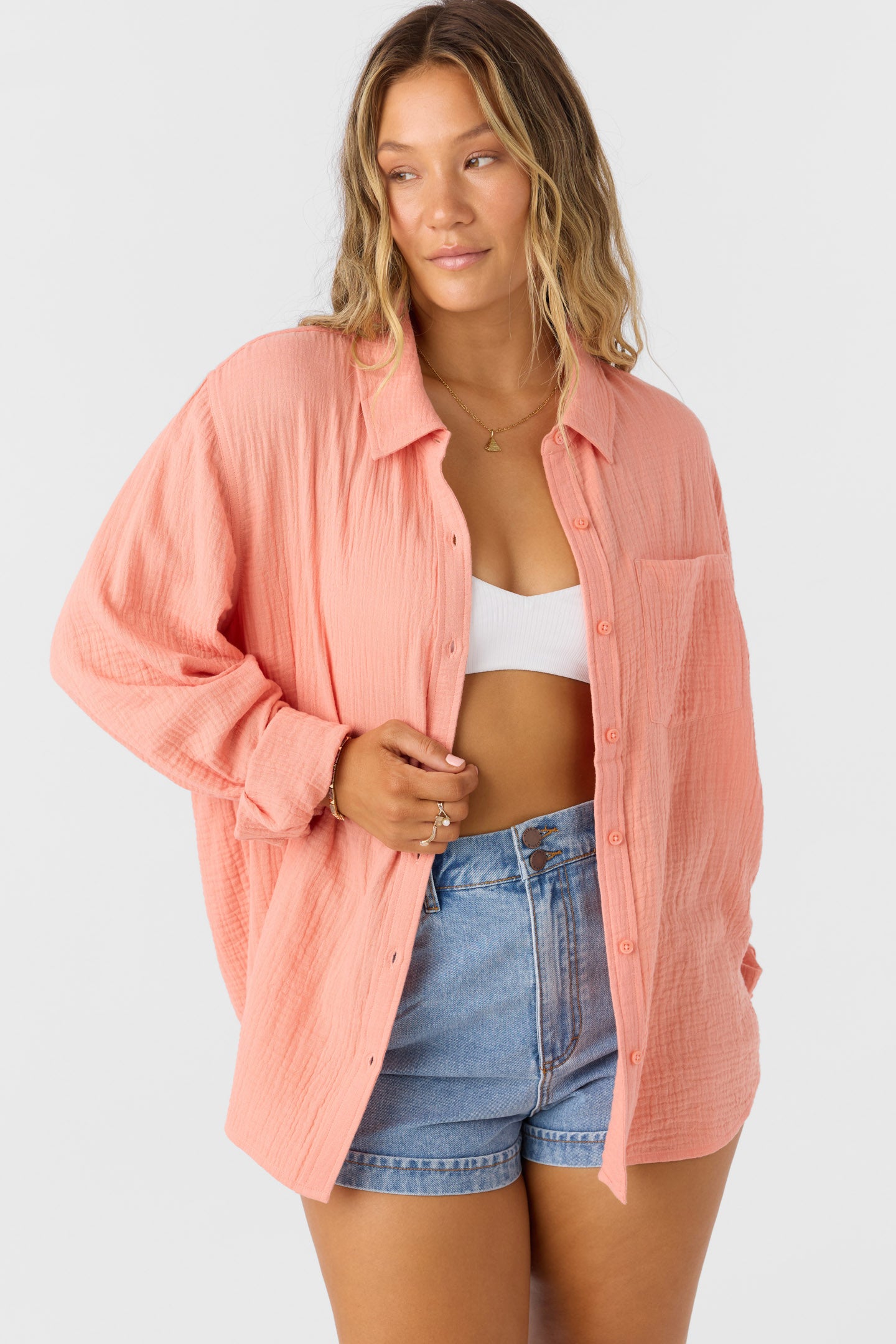 Leni Relaxed Top - Peach