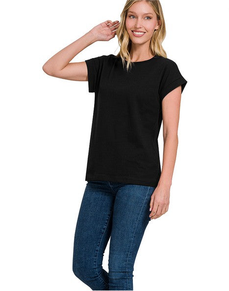 Tanny Cotton Tee - Black