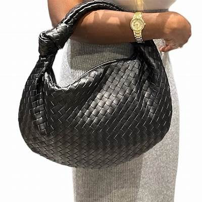 Valentina Woven Bag - Black