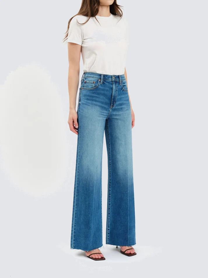 Far Out- Hight Rise Wide Leg Denim - New Indigo