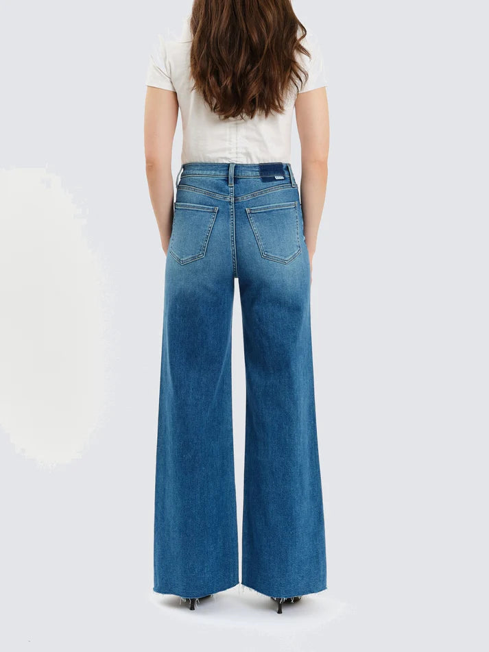 Far Out- Hight Rise Wide Leg Denim - New Indigo