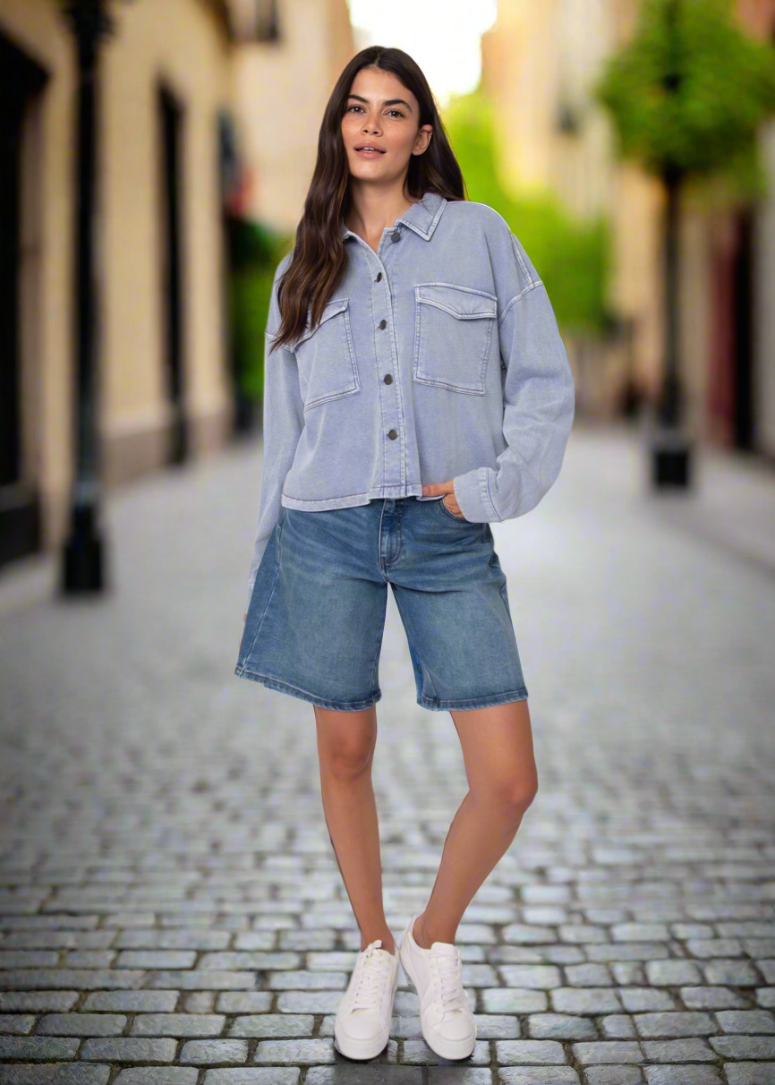 Nara Denim Look - Button up
