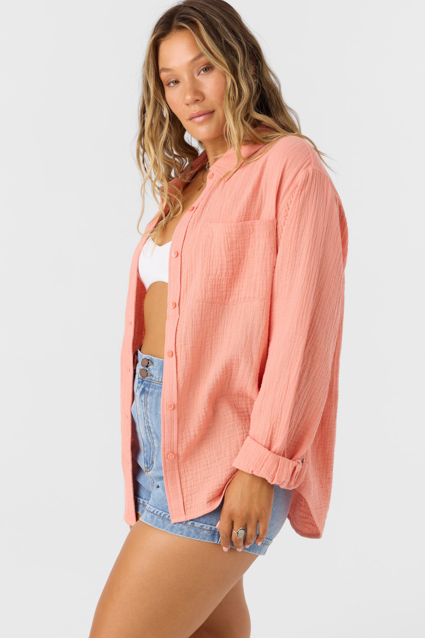 Leni Relaxed Top - Peach