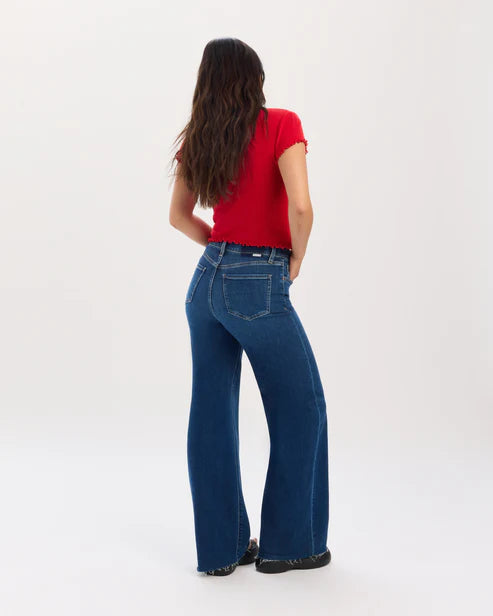 Far Out Hight Rise Wide Leg - Waterfall