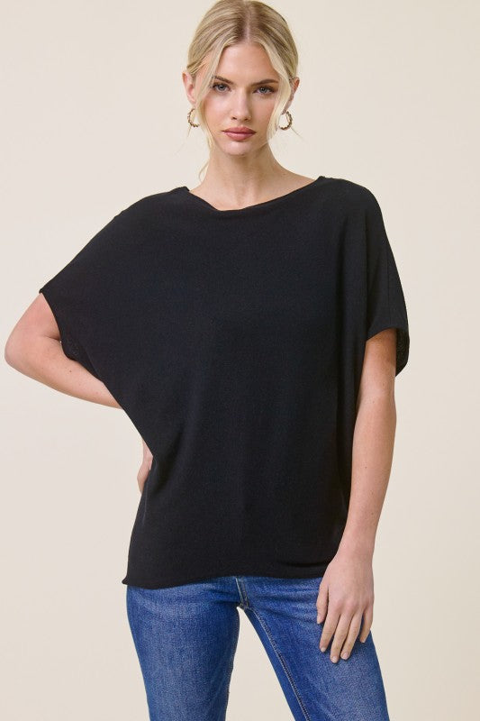 Char Dolman Sleeve - Black