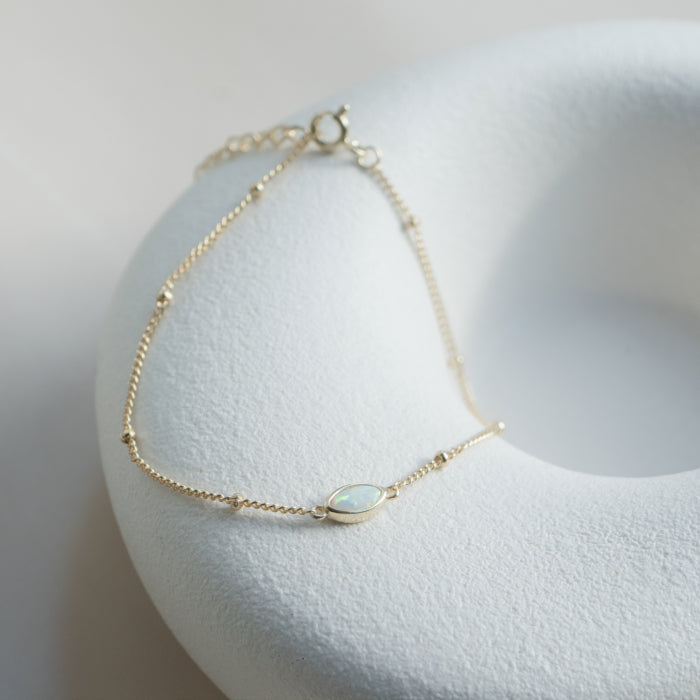 Vera - Gold Vermeil Opal Bracelet