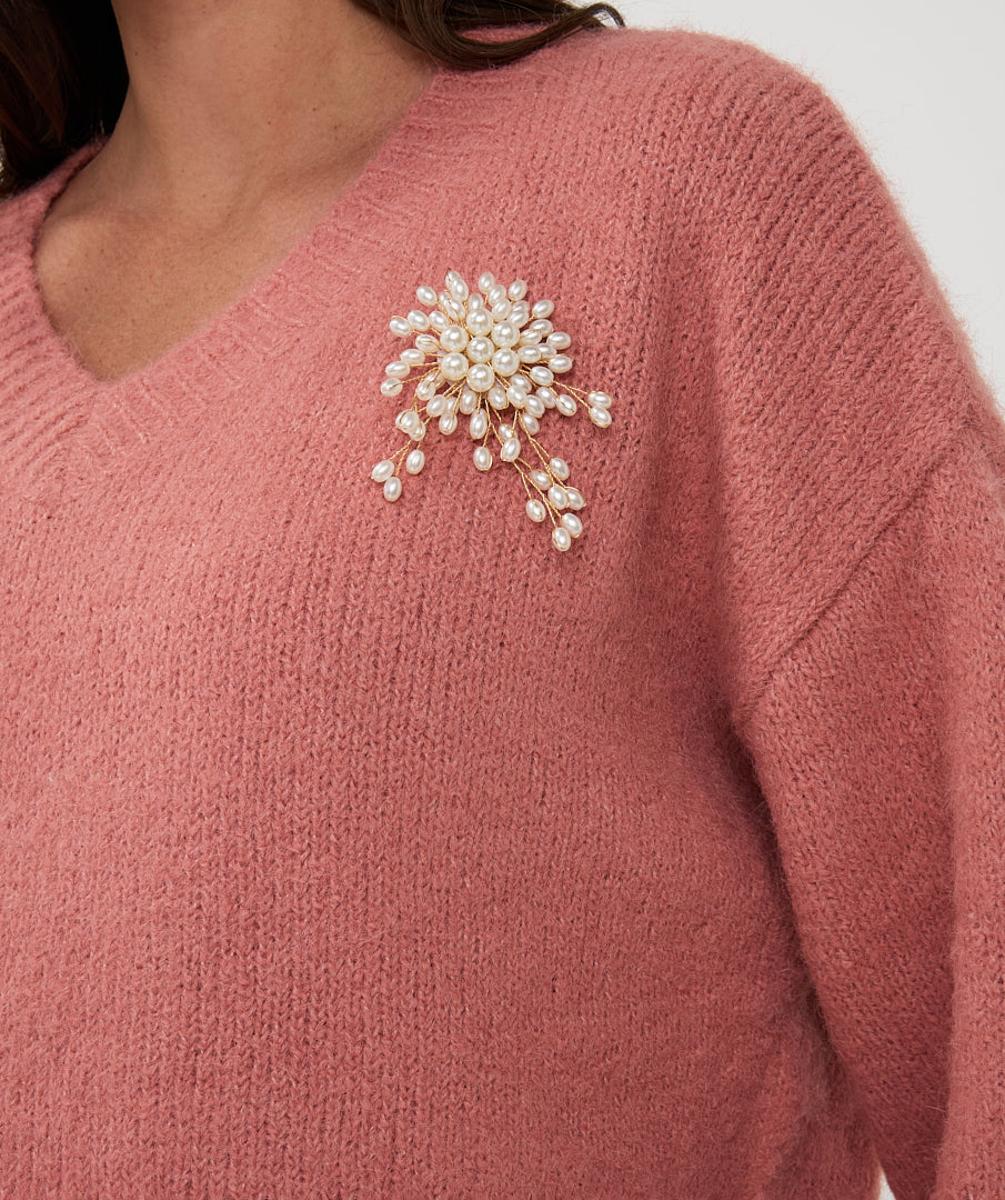 Cyndie Knit - Antique Rose