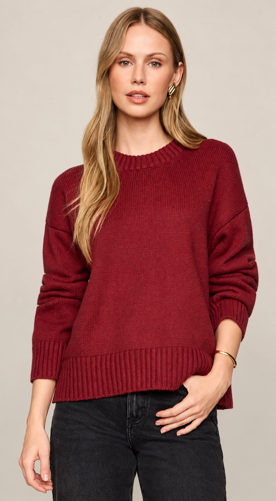 Red Dahlia Knit by Z Supply