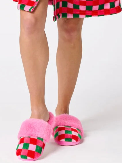 Checkered Slippers