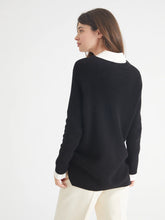 Emma Black Crewneck Sweater