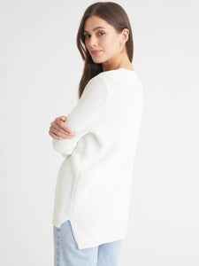 Emma Chalk Crewneck Sweater