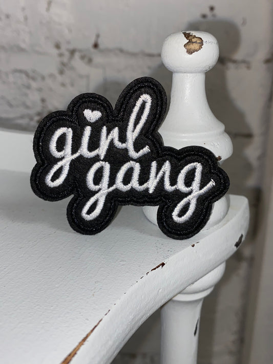 Black & White Girl Gang Patch