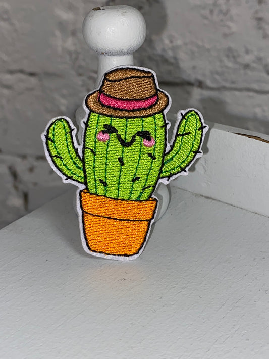 Cactus Wearing Hat Patch