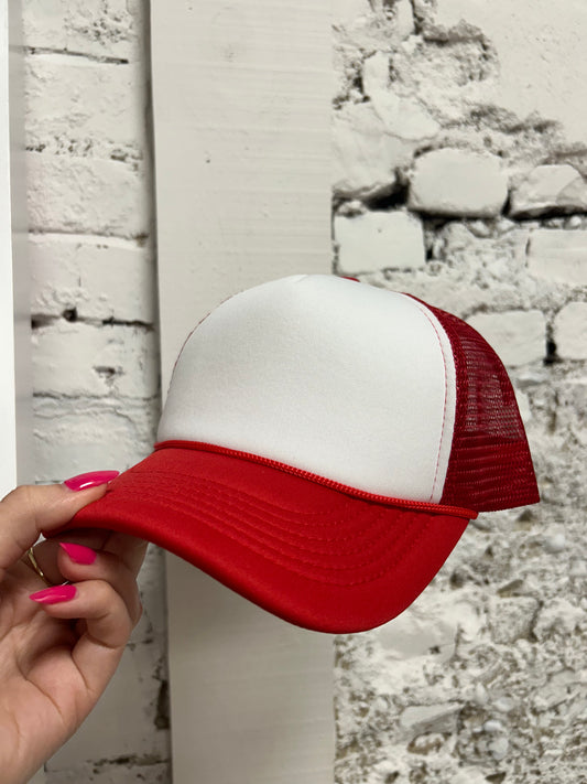 Cherry Red Trucker Hat