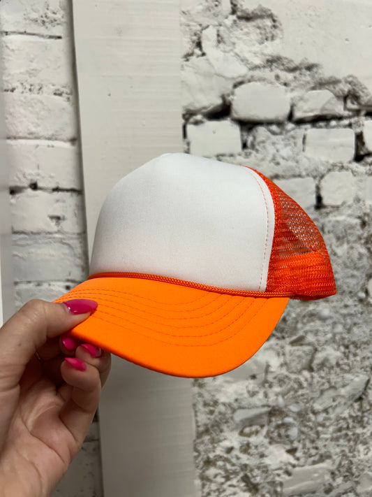 Electric Orange Trucker Hat