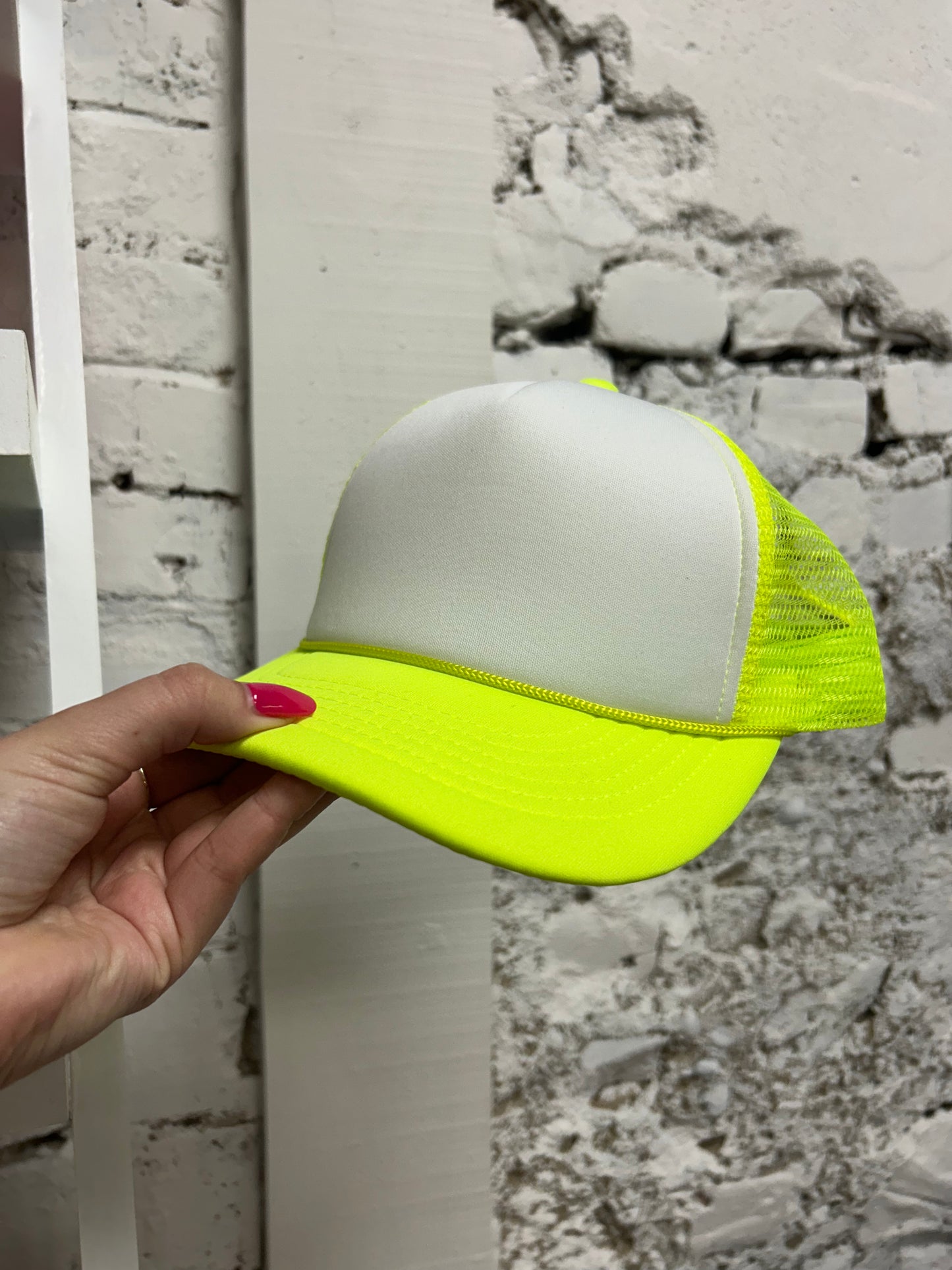 Electric Yellow Trucker Hat