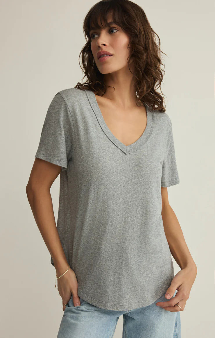 Elara Top - Heather Grey