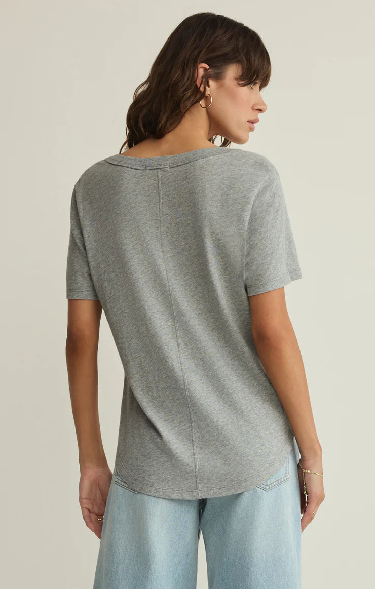 Elara Top - Heather Grey