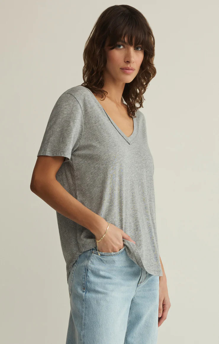 Elara Top - Heather Grey