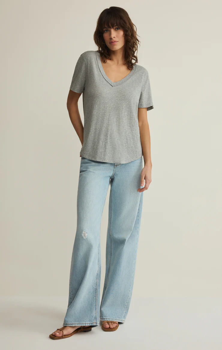 Elara Top - Heather Grey