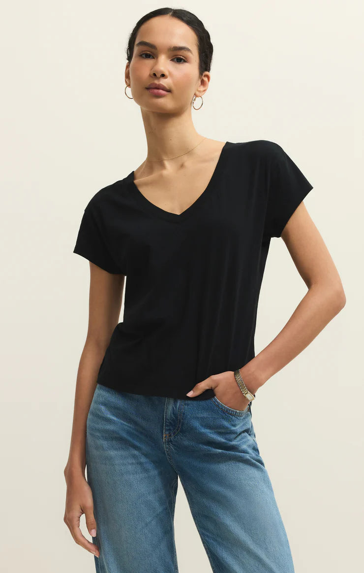 Modern V-neck - Black
