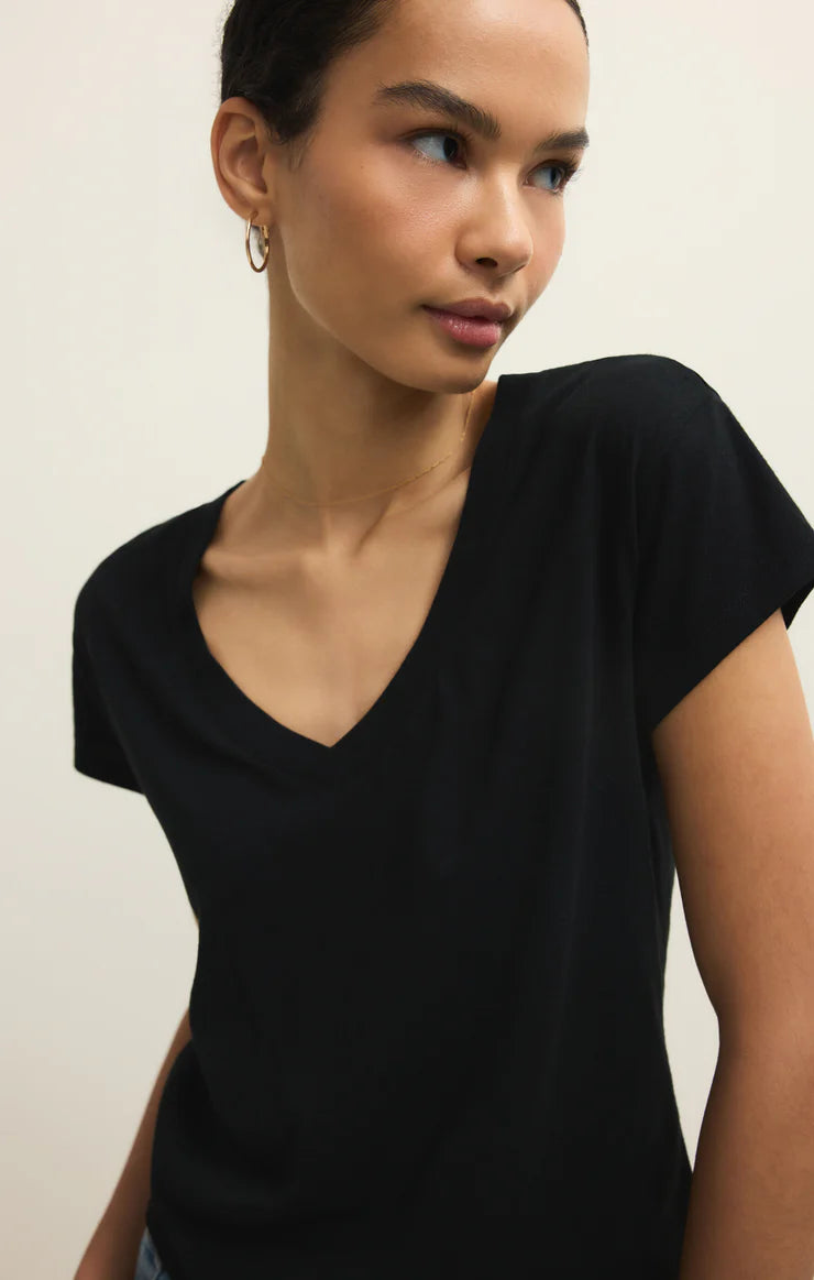 Modern V-neck - Black