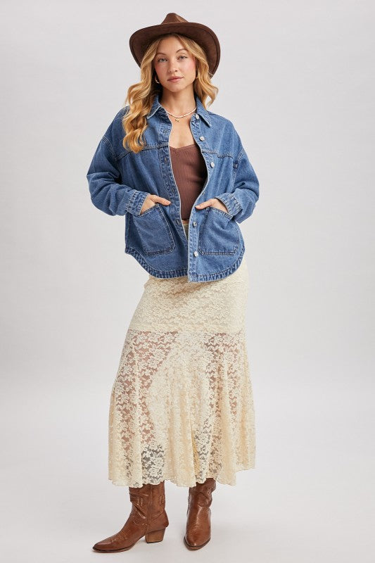 Taylor Denim Shacket