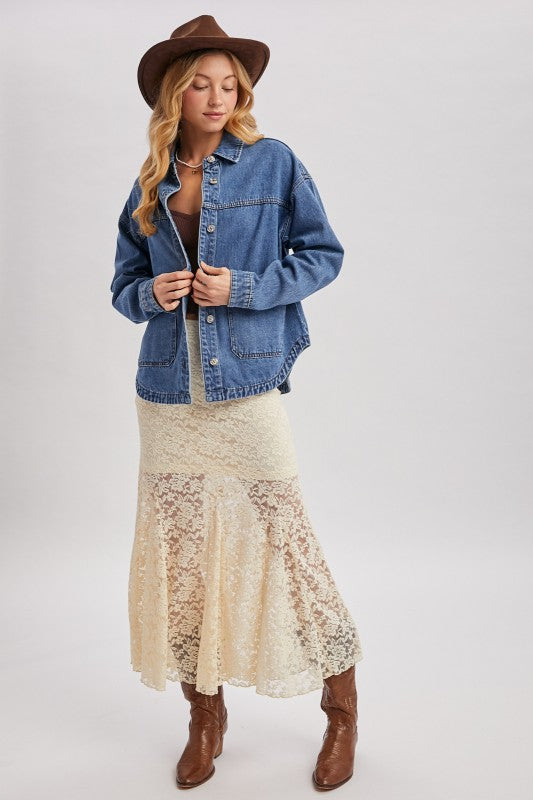 Taylor Denim Shacket