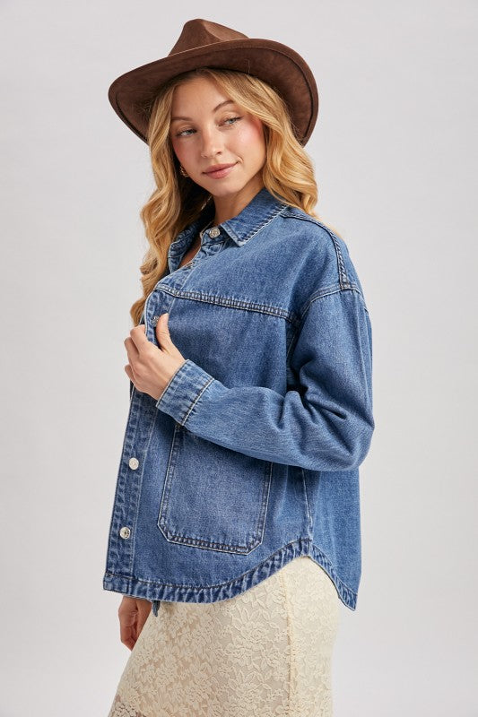 Taylor Denim Shacket