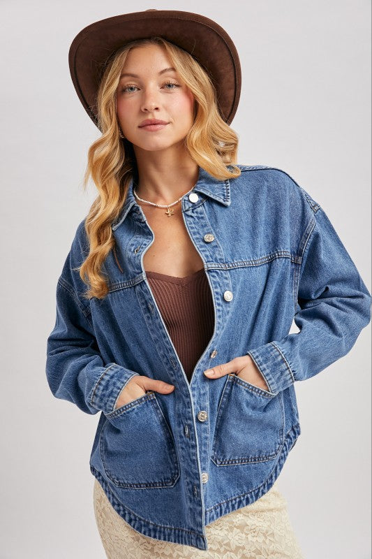 Taylor Denim Shacket
