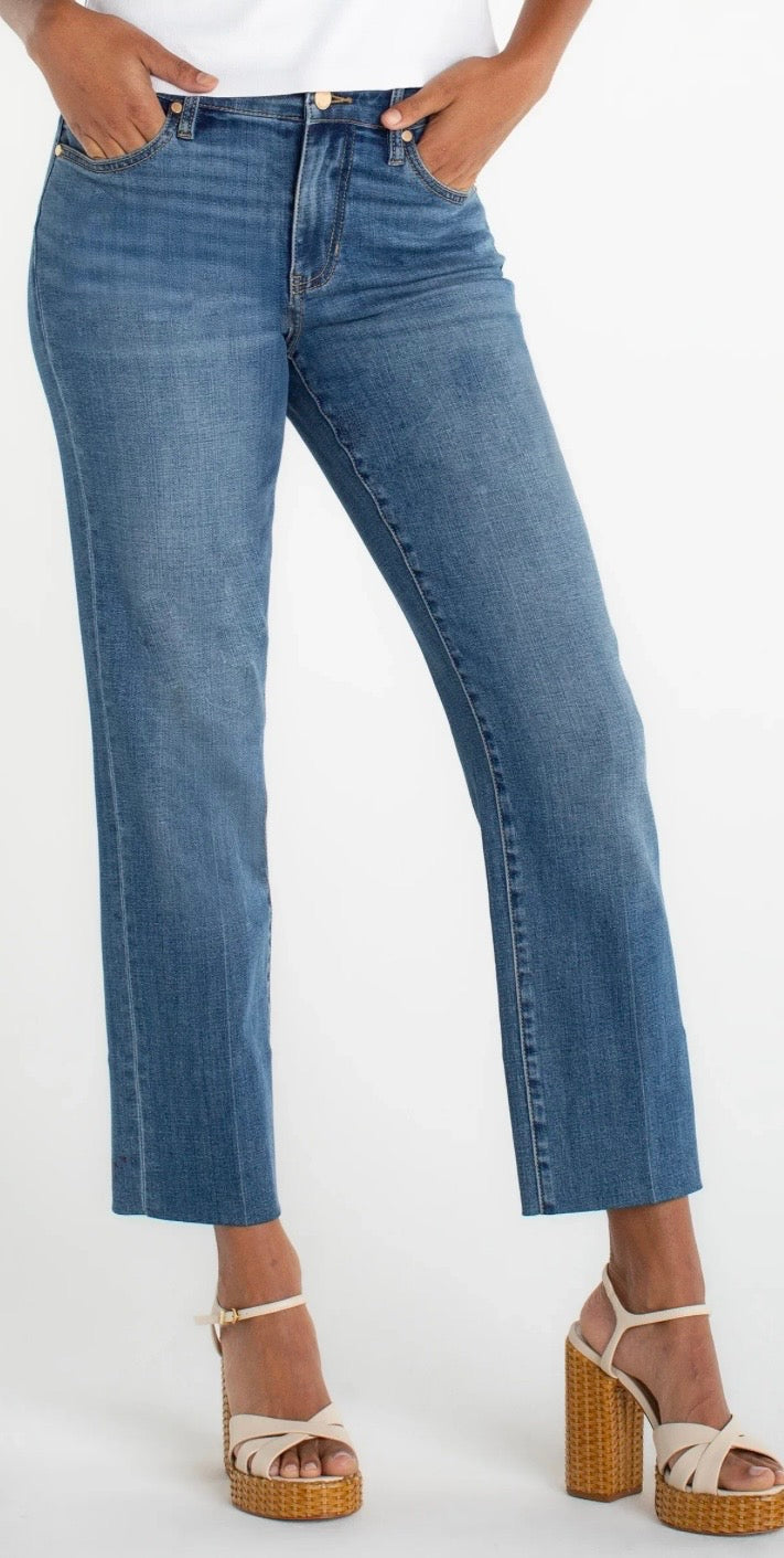Kennedy Crop Straight With Blind Hem Denim