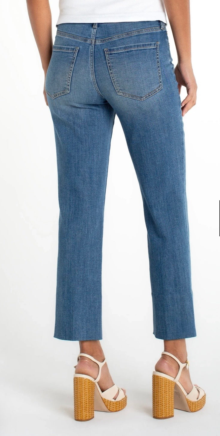 Kennedy Crop Straight With Blind Hem Denim